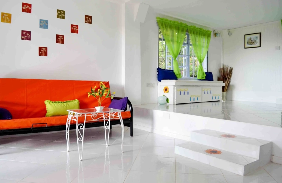 St. Lucia Real Estate Sea View Villa in Castries living room