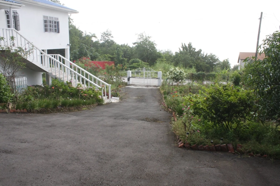 St. Lucia Real Estate Sea View Villa in Castries front entrance