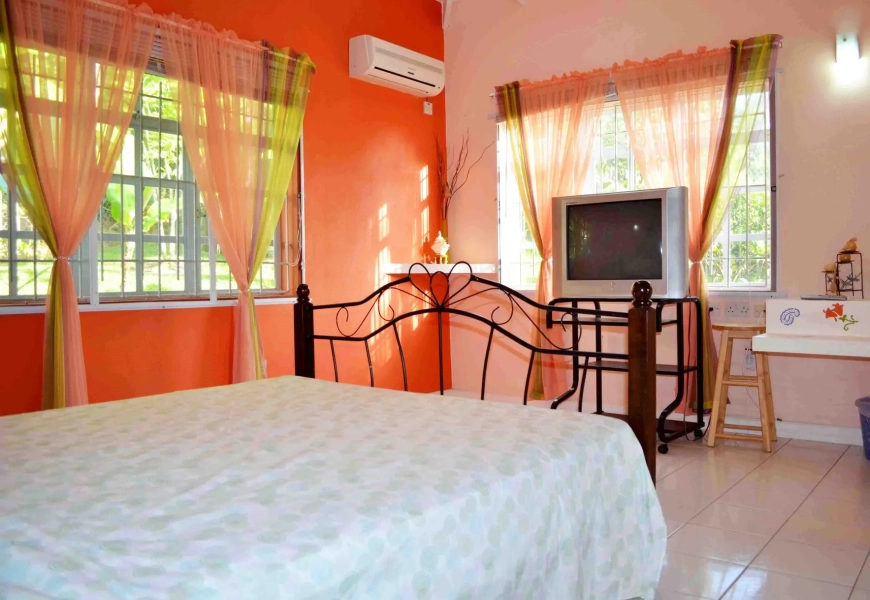 St. Lucia Real Estate Sea View Villa in Castries air-conditioned bedroom