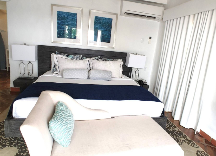 St. Lucia Real Estate Windjammer Landing 2 Bed Villa with beautiful decor and air-conditioning