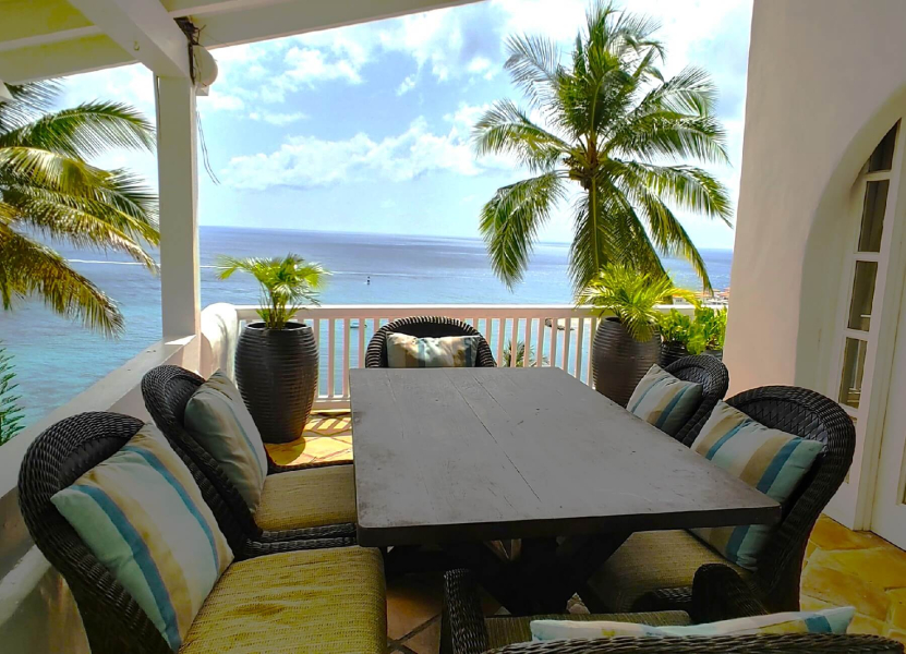 St. Lucia Real Estate Windjammer Landing 2 Bed Villa outdoor dining