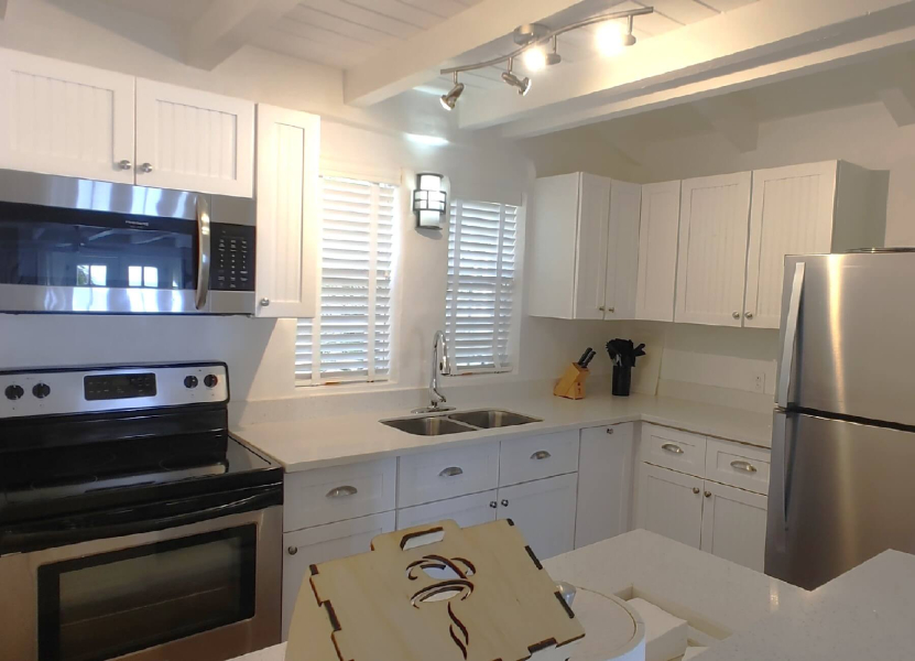 St. Lucia Real Estate Windjammer Landing 2 Bed Villa fully equipped kitchen