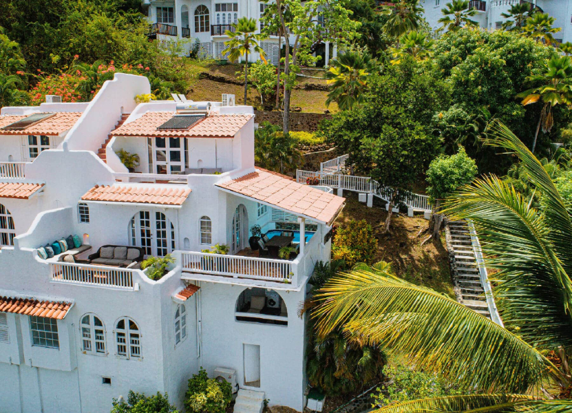 St. Lucia Real Estate Windjammer Landing 2 Bed Villa Aerial view
