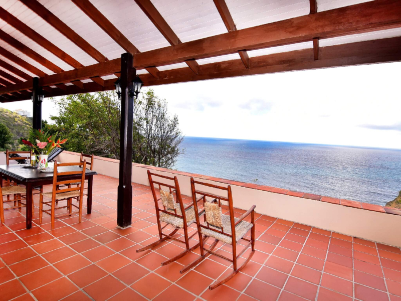 St. Lucia Real Estate Cliffside Estate view of Atlantic Ocean