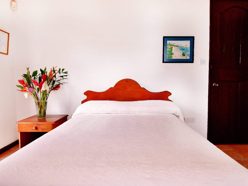 St. Lucia Real Estate Cliffside Oceanview Estate bedroom with nightstand