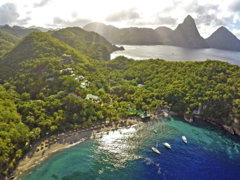 St. Lucia Real Estate Villa Piton ocean