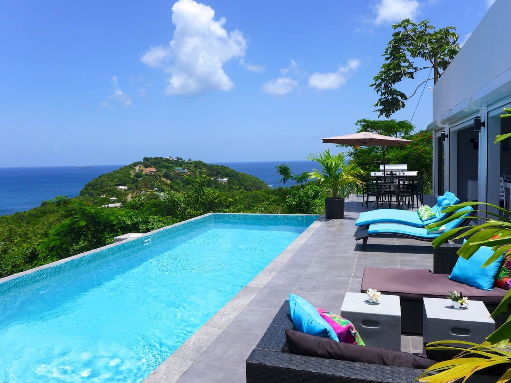 3-Bedroom Villa with Breathtaking Caribbean Sea Views