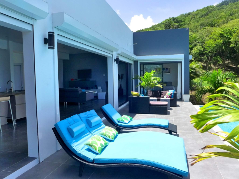 st lucia real estate 3-Bedroom Villa with Breathtaking Caribbean Sea Views beach chairs